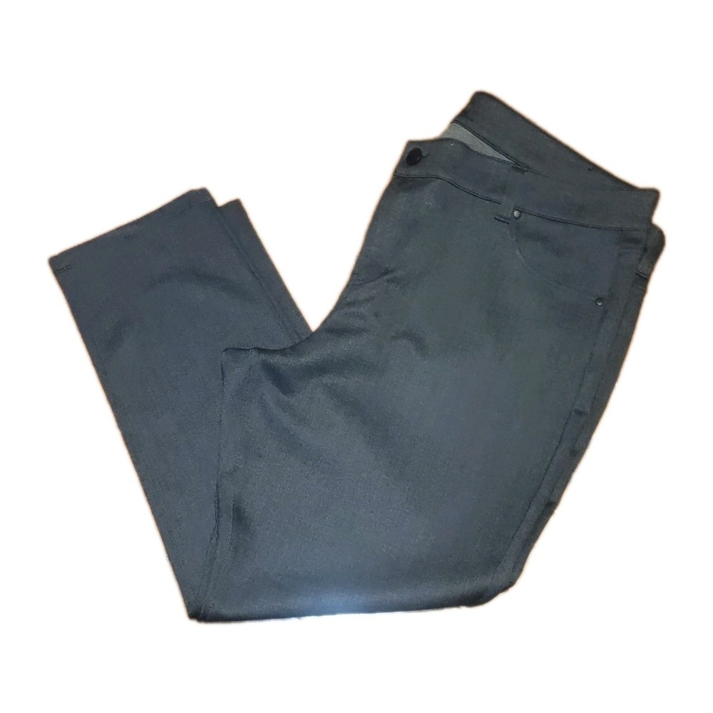 Liverpool Los Angeles Women's Pant Slacks Black White Zip Button Size 24W